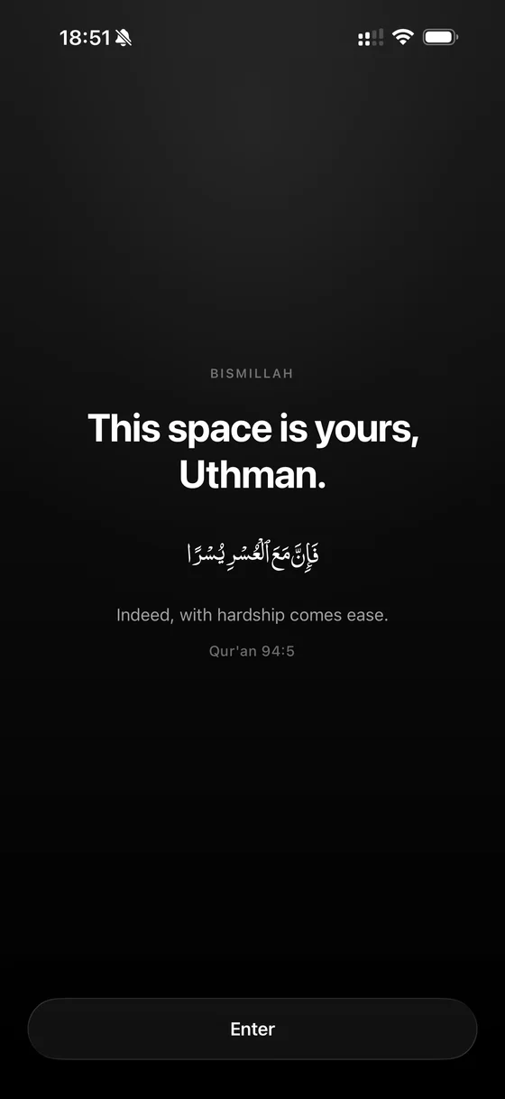 Onboarding — we open with salam